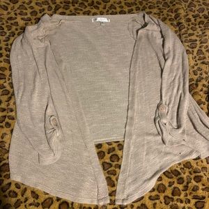 Light quarter sleeve cardigan